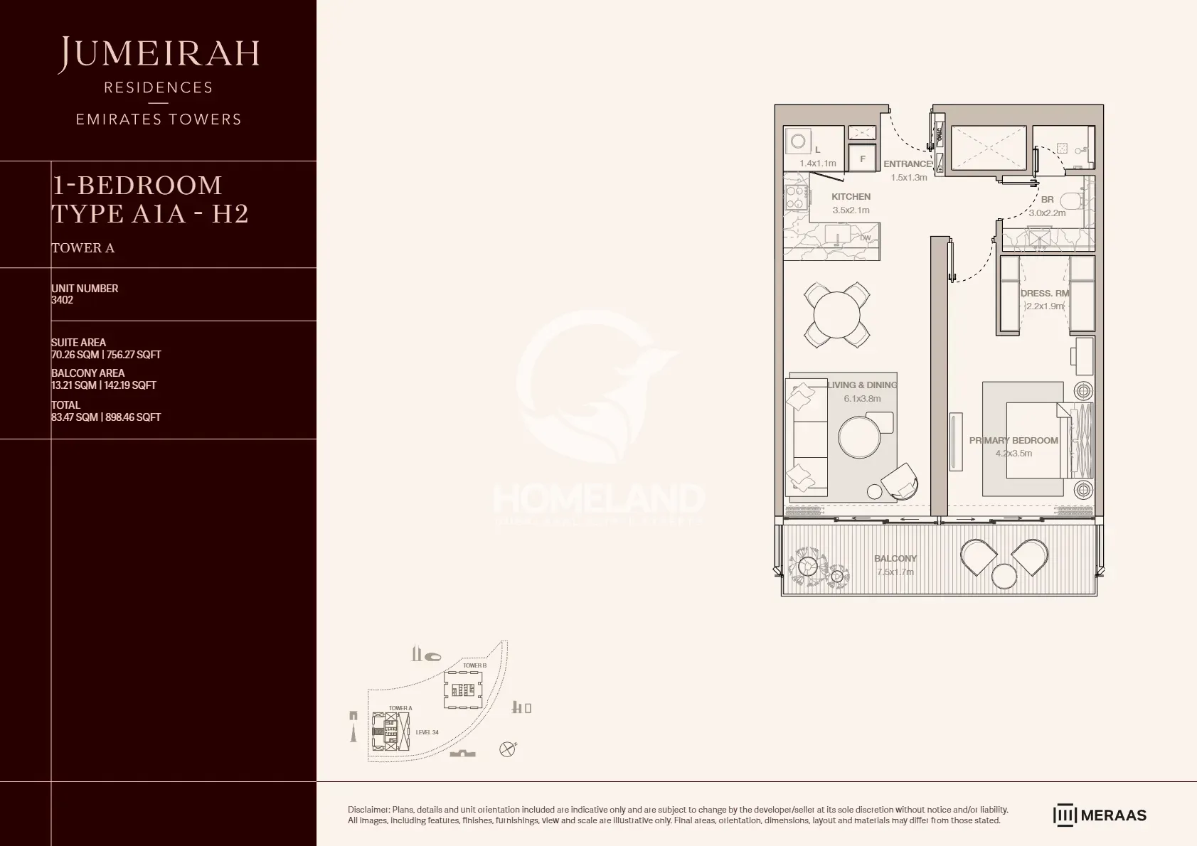 1 BR Type A1A-H2